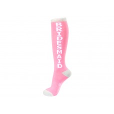 Pink Bridesmaid Knee High Socks 